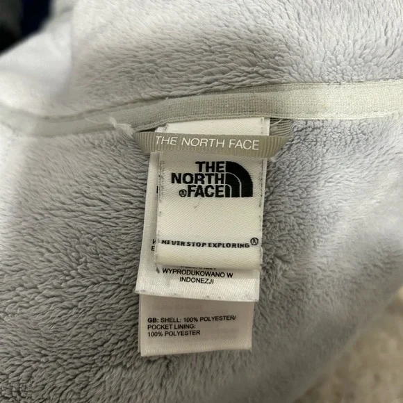 THE NORTH FACE MORNINGSIDE FLEECE FULL ZIP JACKET SIZE M LIGHT GRAY - Picture 6 of 8